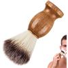 Ncheli Barba con Pennello, Pennello da Barba Pennello barba manico in legno La scelta migliore per una rasatura umida con rasoio per uomo Barbiere Parrucchiere/Salone