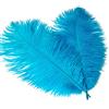 Sowder Pennacchio di Piume di Struzzo da 35 a 40 cm, per centrotavola per Matrimoni, Decorazioni per la casa, Confezione da 10 Pezzi (Turchese)