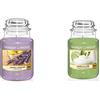 Yankee Candle Candela Profumata In Giara Grande, Calce Alla Vaniglia & Candela profumata | Giara grande Lavanda al limone