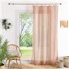 HomeMaison.com Tenda in Etamina - Tenda tinta unita - Tenda oscurante - Tenda gialla occia - Tenda 140 x 240