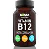 NÄTOO Vitamina B12 1000mcg ad Alto Dosaggio - 60 Compresse di B12 Vitamina contro Stanchezza ed Affaticamento - Metilcobalamina B12 per il normale funzionamento del Metabolismo Energetico - Vegan