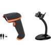Tera 2D QR Lettore di Codici a Barre Senza Fili USB Cablato 1D 2D Wireless Barcode Scanner & Supporto Universale per Lettore di Codici a Barre