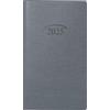 BRUNNEN Agenda tascabile modello 751 (2025), 2 pagine = 1 mese, A6, 32 pagine, copertina in plastica Artistico, argento