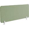 Beliani Pannello Divisorio Fonoassorbente per scrivania in PET verde 130 x 40 cm