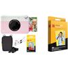 KODAK Pacchetto Base per Fotocamera istantanea Printomatic (Rosa) + Carta Zink (20 Fogli) & Carta fotografica Zink Premium 2x3 pollici (50 fogli) compatibile con fotocamere e stampanti