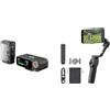 DJI Mic 2 (1 TX + 1 RX), microfono wireless con eliminazione intelligente del rumore & Osmo Mobile 6, stabilizzatore per smartphone a 3 assi, manico telescopico integrato