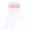 babybay Cielo piqué con nastro adatto per modelli Midi, Original, Maxi, Boxspring e Comfort Plus, Bacche Stelle bianche