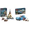 LEGO Harry Potter La Rimessa per le Barche del Castello di Hogwarts & Harry Potter Ford Anglia Volante, Modellino di Macchina Giocattolo da Costruire