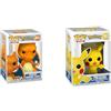 Funko Pop! Games: Pokemon - Charizard - Figura in Vinile da Collezione - Idea Regalo & Pop! Games: Pokemon - Pikachu - Figura in Vinile da Collezione - Idea Regalo