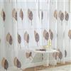 MIULEE Tende per Interni Moderne 2 Pezzi 140x245 CM, Voile Tenda Finestra Interno Salotto, Tenda Trasparente con Ricami a Foglie Motivi, Fantasia Tende Camera da Letto Soggiorno Occhielli