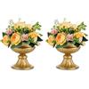 NUPTIO Vaso Fiori Centrotavola, 16,4cm Alti, Forma a Urna, 2 Pezzi
