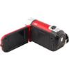BONKZEBU Videocamera Digitale, Fotocamera con Funzione Antiurto per la Fotografia, Videocamera per Riprese Professionale Stabile, per Viaggi a Casa (Rosso)