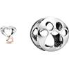 Pandora Moments 782642C00 ciondolo a cuore & Charm impronta digitale 798869C00 argento donna