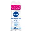 Nivea Fresh Natural Deodorante Roll On 50ml Antitraspirante Per Una Protezione 48h