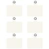TBOC Toppa di Fisaggio Universali Ricambio per Cordino Laccio Cover Cellulare Telefono [6 unità] Colore [Bianco] Porta Corda Cordini Cellulare da Collo con Tracolla Catena per Accessori Smartphone