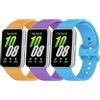 Xisair 3 Pezzi Cinturini Compatibili con Samsung Galaxy Fit 3 Cinturino di Ricambio in Silicone Cinturino Sportivo Compatibile con Samsung Galaxy Fit3 Braccialetto