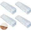 Nothers 4 Pezzi Fermaporta in Gomma,Cuneo Ferma porta,Protezioni per Porta Interne e Finestre Casa Ufficio,Cuneo Durevole Zeppa Fermaporta,Antiscivolo Fermaporta(Da 2.5mm a 14 mm)