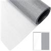 Brelet Rete Zanzariera per Finestra, 120 x 250CM Fibra di Vetro Telo Ricambio, Zanzariera per Finestre e Porte, Realizzazione Zanzariere a Telaio Fisso, Tagliabile Rotolo Colore Grigio