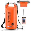 TOMSHOO Borsa Impermeabile 10L/20L Dry Bag Set Zaino Impermeabile con Marsupio Impermeabile e Custodia Impermeabile per Cellulare, Sacca Stagna per Spiaggia Kayak Nuoto Pesca Rafting Canoa Campeggio