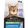 PURINA Pro Plan PRO PLAN Sterilised Senior Longevis - Ricco di tacchino - 3 kg - Crocchette per gatti Senior sterilizzato