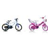 SCH Bici Runner, Bicicletta Bambino, Blu, 16 & Roses, Bicicletta Bambina, Rosa (Pink), 12