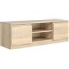 MebLocker Mobile TV Lowboard da 160 cm, per soggiorno, TV, design moderno (rovere Sonoma)