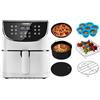 COSORI Friggitrice ad Aria 5,5 Litri, 13 in 1 forno elettrico, 85% Meno Olio,1700W & Accessori Friggitrice ad Aria 5,5L, 6 Pezzi Accessori Airfryer Senza BPA