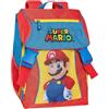 Franco Cosimo Panini SUPER MARIO - Zaino Scuola Ufficiale Super Mario, Zaino Bambini, 2 Ampi Spazi Centrali, Tasche Frontali e Laterali, Spallacci Regolabili e Imbottiti, Schienale Imbottito, 29x41Hx13,5 cm