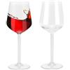 EUBSWA Bicchieri da vino rosso, in acrilico, infrangibili, 400 ml, infrangibili, grandi, da campeggio, da vino rosso, in acrilico, regalo per donne