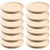 Space Home Ruibal Space Home - Piatti in Legno per Polpo Set da 12, Pino 16 cm, Design Tradizionale per Servire Pizza, Carne, Formaggi e Antipasti, Uso Domestico e Professionale