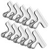 ipow 10pz Mollette Chiudi Sacchetti Mollette Cucina Mollette in Acciaio Inox Mantieni Cibo Fresco per Biscotti,caffè, Pane, Snack Bags ECC,Argento