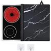 Steharlly Copri Piano Cottura Induzione 62 x 53 cm, copri fornello in silicone ignifugo e resistente al calore impermeabile Piastra di Copertura Paraspruzzi per Cucina antigraffio copri cucina con 2 ganci