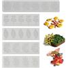 YapitHome 5 Pièces Stampi in Silicone per Dolci,Stampo per Torte in Pizzo,Stampo Silicone Foglie per Fondente in Pizzo per Utensili da Forno,Dessert,Torte,Decorazione del Piatto