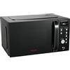 Aiwa AMW-202DG/BK, forno a microonde digitale con griglia, 20 l, 700 W, blocco sicurezza, piatto 25,5 cm, griglia in acciaio inox, Express Cooking con 8 modalità, timer. Colore: nero