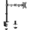 LINK BRACCIO SUPPORTO DA TAVOLO CON MORSA A DUE SNODI PER VIDEO 13-32" FINO A 8 KG