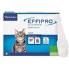 Effipro 50 mg Spot On soluzione per gatti per il trattamento delle pulci, confezione da 4 pipette