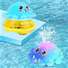 Timiyou Giochi Bagnetto Neonato, Giochi Mare 1 Anno Giochi per Acqua Bambini Giocattolo da Bagno per Bambini Polpo Getto D'acqua Automatico A Induzione Giochi per Vasca da Bagno Bambini Regali Ragazzo Ragazza