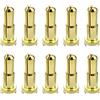 Nuofany 10 connettori circolari da 4 mm a 5 mm a basso profilo, per batteria RC Auto ESC