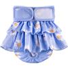 BePetMia Pannolini Lavabili per Cani Femmine, Pannolini Riutilizzabili per Cani, Mutandine Assorbenti Ecologiche, Mutande Igieniche per Cani in Calore (XL: 60-82 cm, Blu)