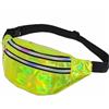 QHFlashbuy Marsupio Olografico Uomo Donna,Marsupi Alla moda Sportivo,Marsupio Metallico Glitter Impermeabile,Marsupio Portasoldi Donna per Runing, Sportiva,Rave,Escursionismo(Verde)