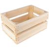 Creative Deco Cassetta in Legno Naturale | 30 x 20 x 15 cm | Cassetta di Legno in Stile Vintage, Shabby | Ideale Scatola Porta Oggetti, Portafrutta, Cassette Decorazioni, Regali per la Decorazione DIY
