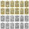 DICOSMETIC 48 pezzi tarocchi 6 stili mistici ciondolo ruota della fortuna/amante/mondo/stella/luna/sole portafortuna amuleto divinazione in lega