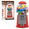 CKB LTD Distributore di caramelle a gettoni, dispenser vintage per dolci, cioccolatini rotondi, chewing gum, snack dolcetti noci e frutta secca gumball salvadanaio, Taglia piccola 23 cm, Rosso