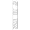 Kiamami Valentina Termoarredo Idraulico Verticale per Il Bagno Bianco 40x150