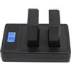 Topiky Batteria per Fotocamera 2200 MAh, capacità Elevata con Ricarica Efficiente, Visualizzazione dello Stato di Carica in Tempo Reale, Compatibile con KISSX50 X70, T5, T3, T100,