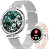 fitonyo Smartwatch Donna Chiamate Bluetooth 5.2:1,19 AMOLED HD Screen Fitness Tracker per 110+ Sport/Frequenza Cardiaca/SPO2/ Sonno/Notifiche Messaggi,Orologi Smartwatch IP68 per Android iOS