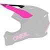 O'NEAL Helmschirm Youth 1SRS Solid, Schwarz Pink, 0634-0 Unisex-Adulto, Nero/Rosa, One Size
