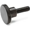 Ganter Normelemente, 5 viti a testa zigrinata DIN 464-M2,5-12, filettatura M2,5, lunghezza filettatura: 12 mm, acciaio brunito