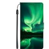 EuoDuo Compatibile con Oppo Find X5 Lite 5G / Oppo Reno 7 5G Cover Libro Pelle PU Custodia Portafoglio Libretto Motivo Colorato Flip Protettiva Magnetica Booklet Telefono Caso - Aurora