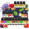 VIPNAJI Set di Oli Essenziali 20 Pezzi, Oli Essenziali Per Diffusori, 20×10ML Oli Essenziali Puri 100% Essenze, Gelsomino Lavanda Eucalipto Vaniglia Mastice Menta Citronella Rosa Bergamotto e Altro